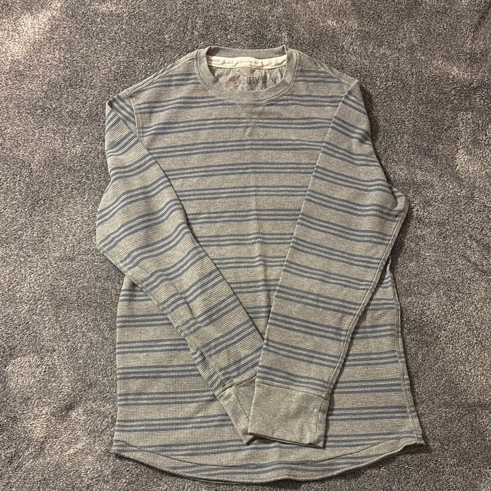 Gray Striped Long Sleeve